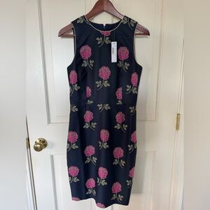 J. Crew Sheath dress in floral jacquard Size 2 NWT